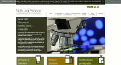 Desktop Screenshot of naturalsoltercosmetics.es