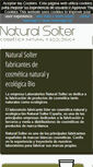 Mobile Screenshot of naturalsoltercosmetics.es
